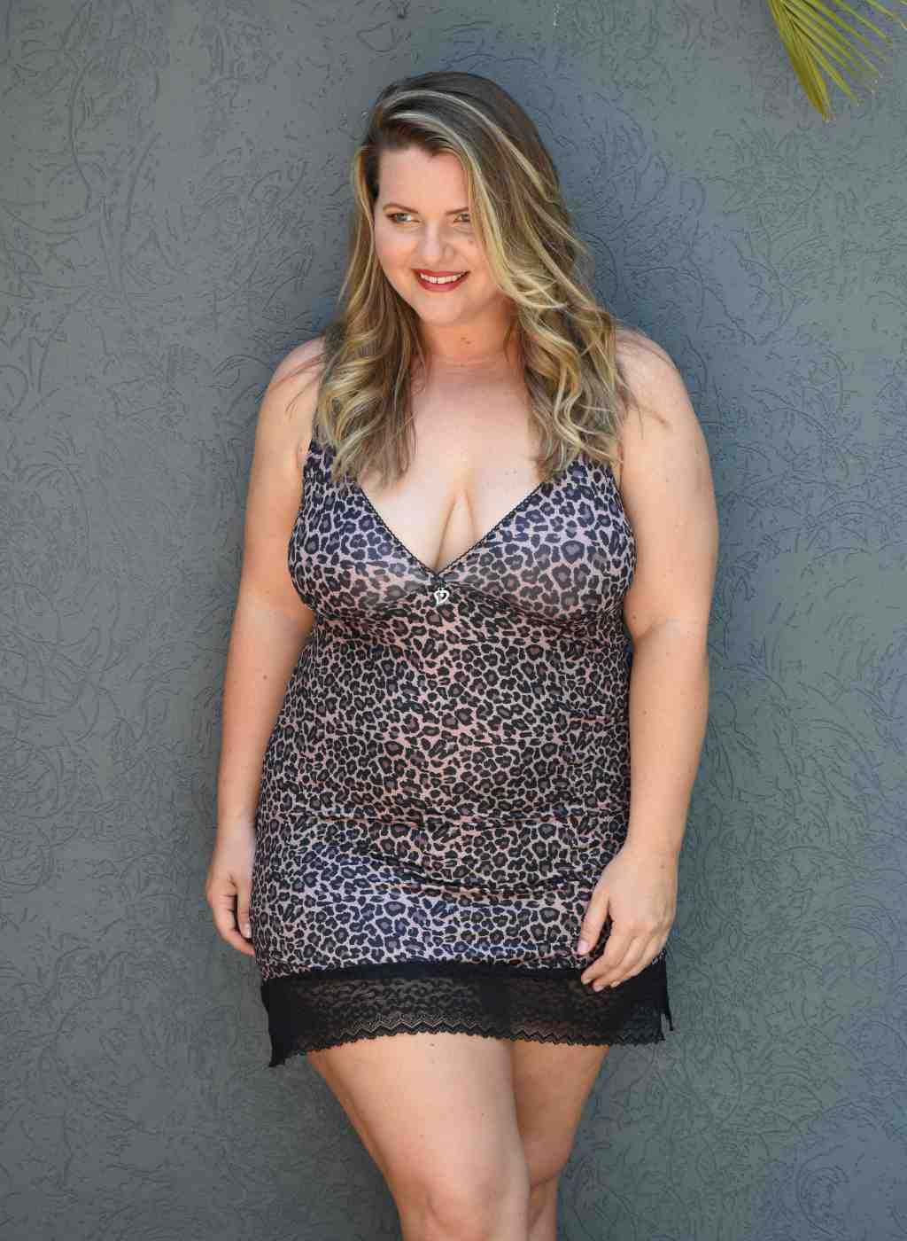 Guiliana Chemise – plus size lingerie featuring lace cups and flowing skirt, designed for curvy women by Bella Curves. sizes 16–22