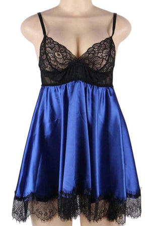 Blue Eyelash Babydoll