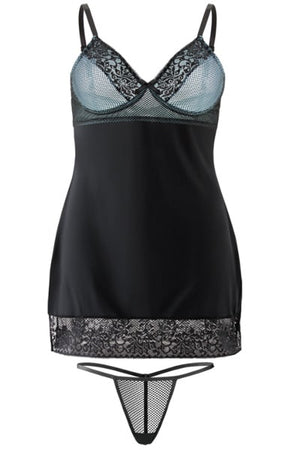 Liliana Lace Chemise with Side Split